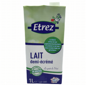 Lait demi-écrémé de Bresse 1L